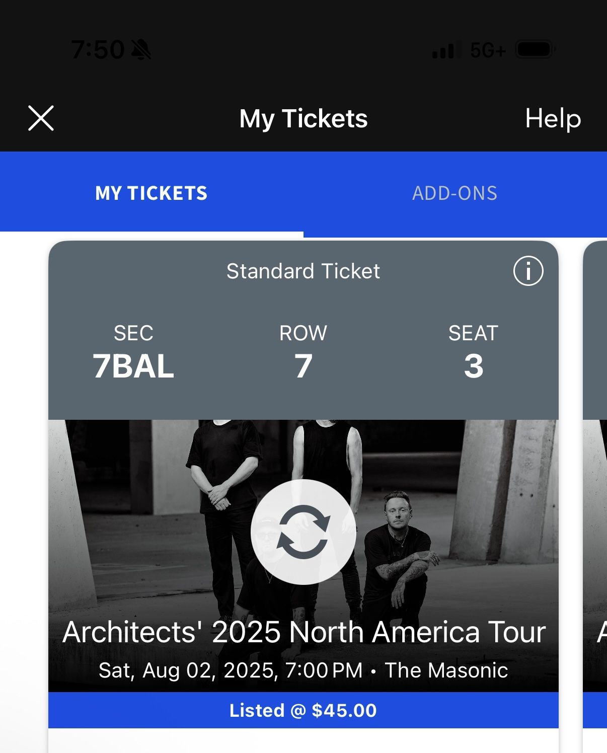 2 Architects Tickets For San Fran