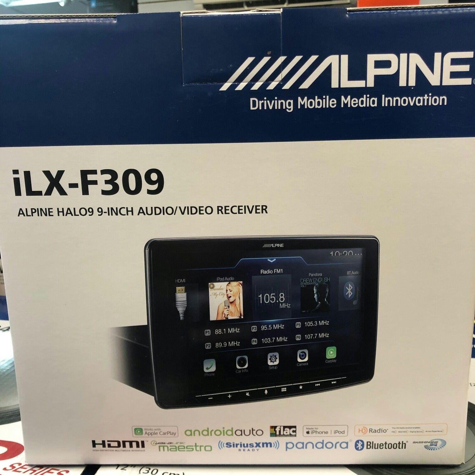 Alpine iLX-F309 9 in touchscreen stereo HDMI ready! On sale today message us for the best deals in LA