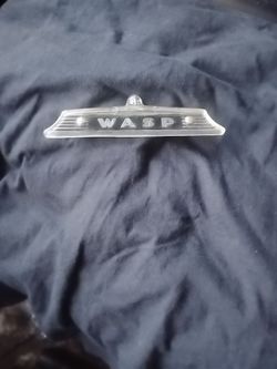 Hudson wasp OEM front dash emblem badge 5" wide/nice!!