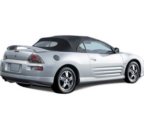 Mitsubishi Eclipse Spyder Convertible Top 2000-2005 in Cabrio Grain Vinyl with Heated Glass Window, Black