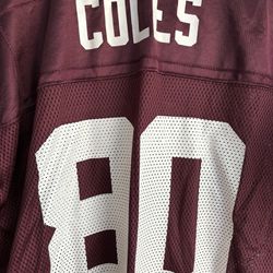 Coles #80 Washington Redskins NFL Reebok Players Football Jersey, Men’s XL