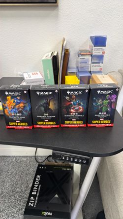 All 4 commander decks MTG Marvel