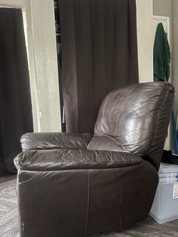 Leather electric sofa