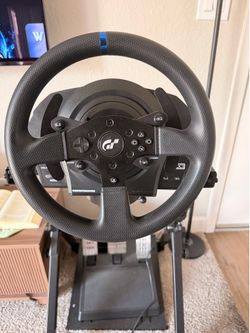 Thrustmaster T300RS GT steering wheel set & GTPlayer sim racing wheel stand