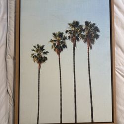Palm tree picture decor