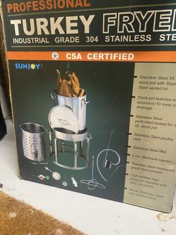 Industrial Turkey Fryer Sunjoy Stainless Steel