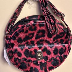 $4 NEW Red And Black Leopard Purse