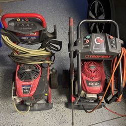 2 Pressure Washers 