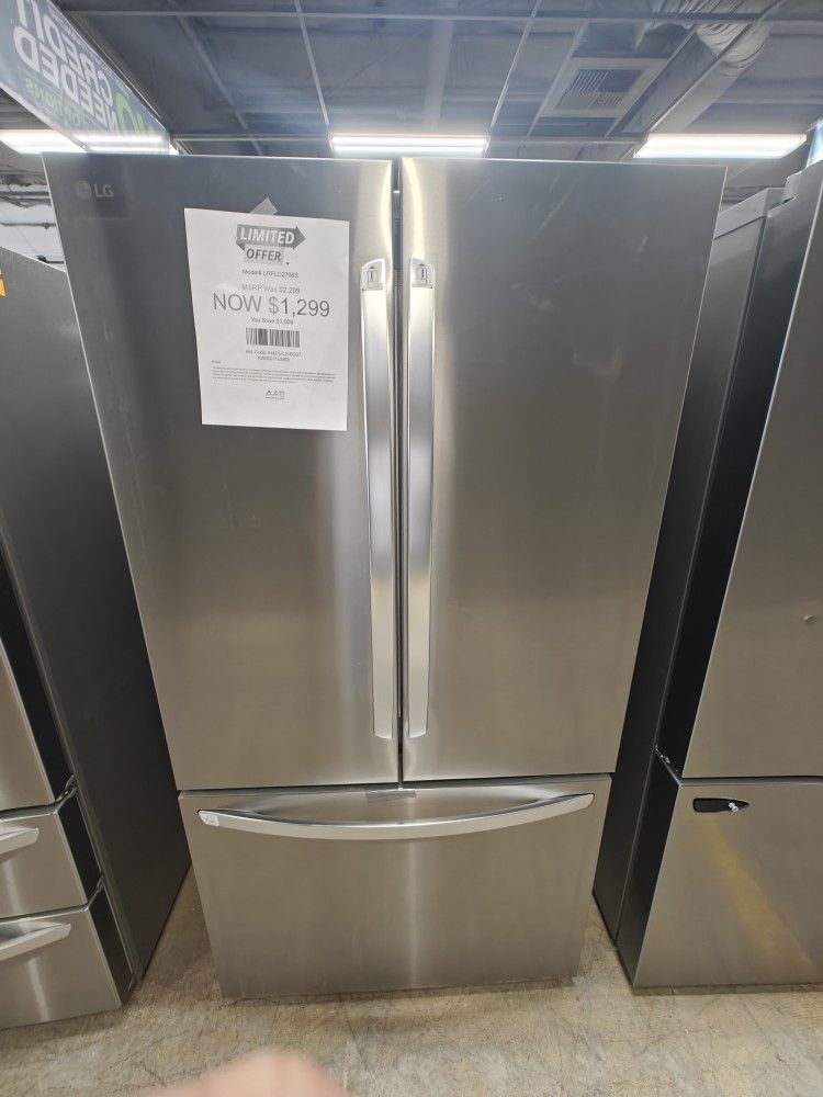 LG 36inch flat french door refrigerator