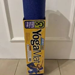 Gofit Sapphire Blue Double-Thick Yoga Mat 68" GOFGF2XYOGA