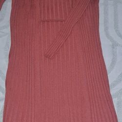 New 2-piece Knit Cardigan & Crop Top Set, Size L