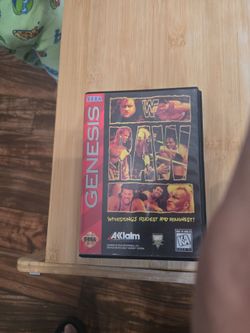 WWF Raw Sega Genesis Game