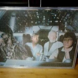 1977 STAR WARS puzzle Framed picture Skywalker

