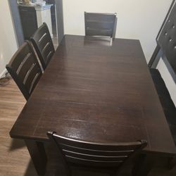 Dark Brown Dining Table