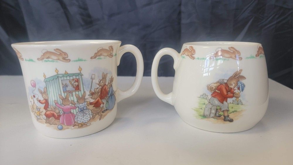 ROYAL DOULTON BUNNYKINS CHILDREN'S BONE CHINA CUPs