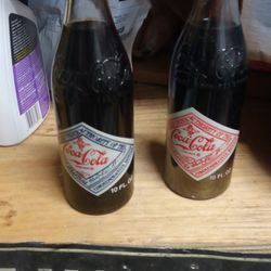 Vintage Coke Bottles Both Of Them For One Price