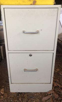 Metal 2 Drawer Filing Cabinet