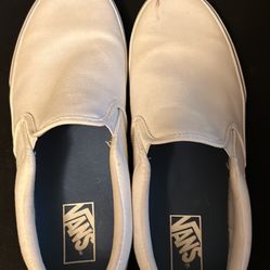 White Vans Size 9.5