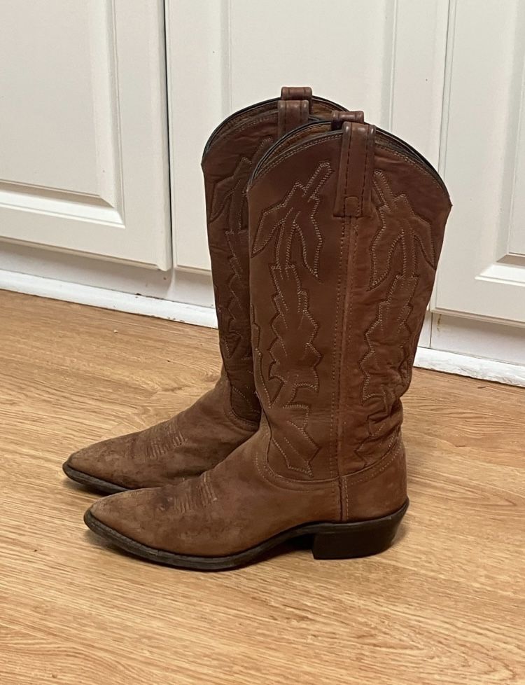 VINTAGE DAN POST MARLBORO EDITION WESTERN BOOTS WOMENS SIZE 6