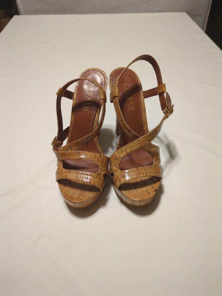 Ralph Lauren Lauren  Size 7.5 Filara Strappy Sandal 