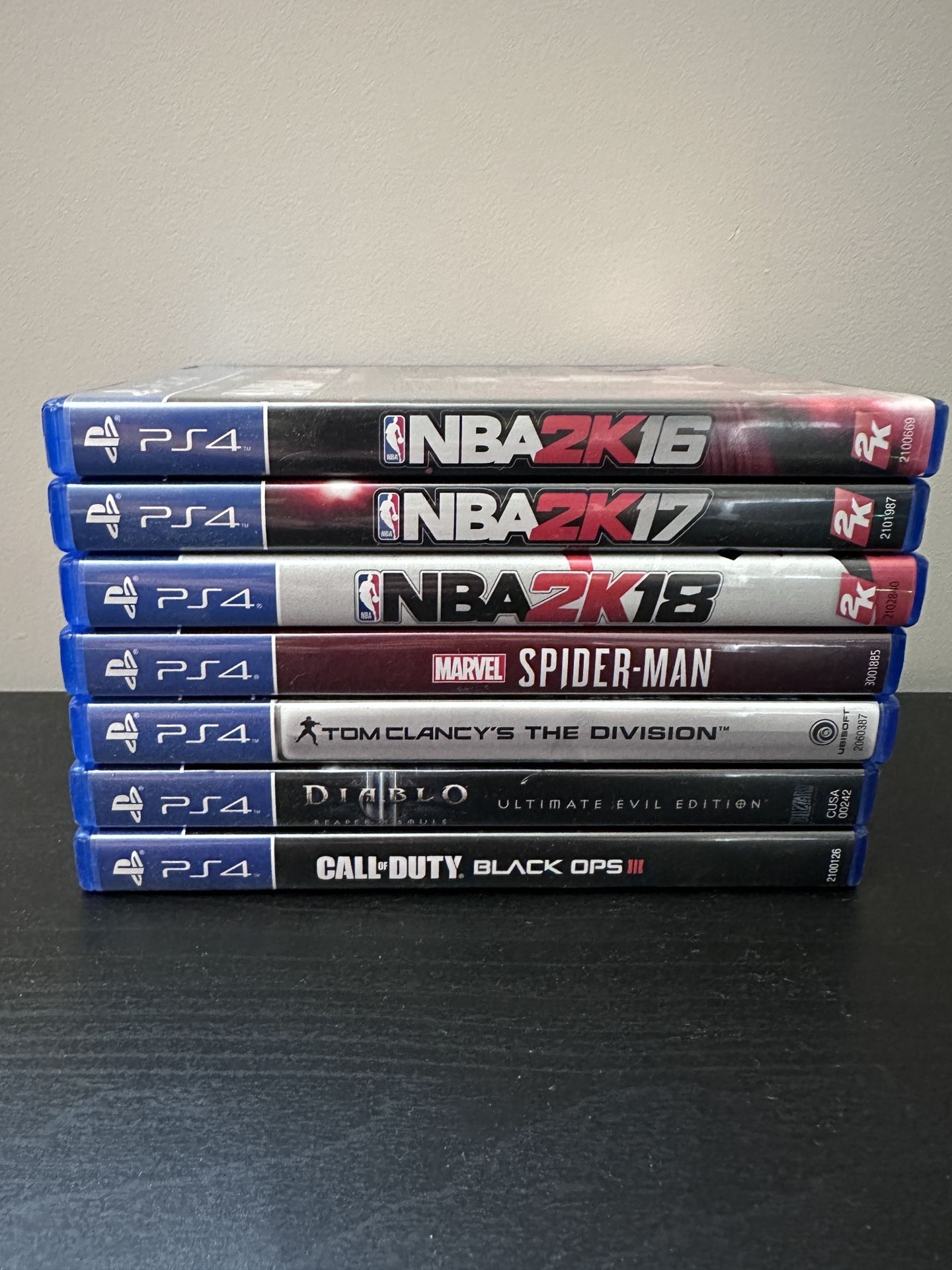 PS4 Games, PlayStation 4 Video Games (Used - Good Condition, Bundle of 7)