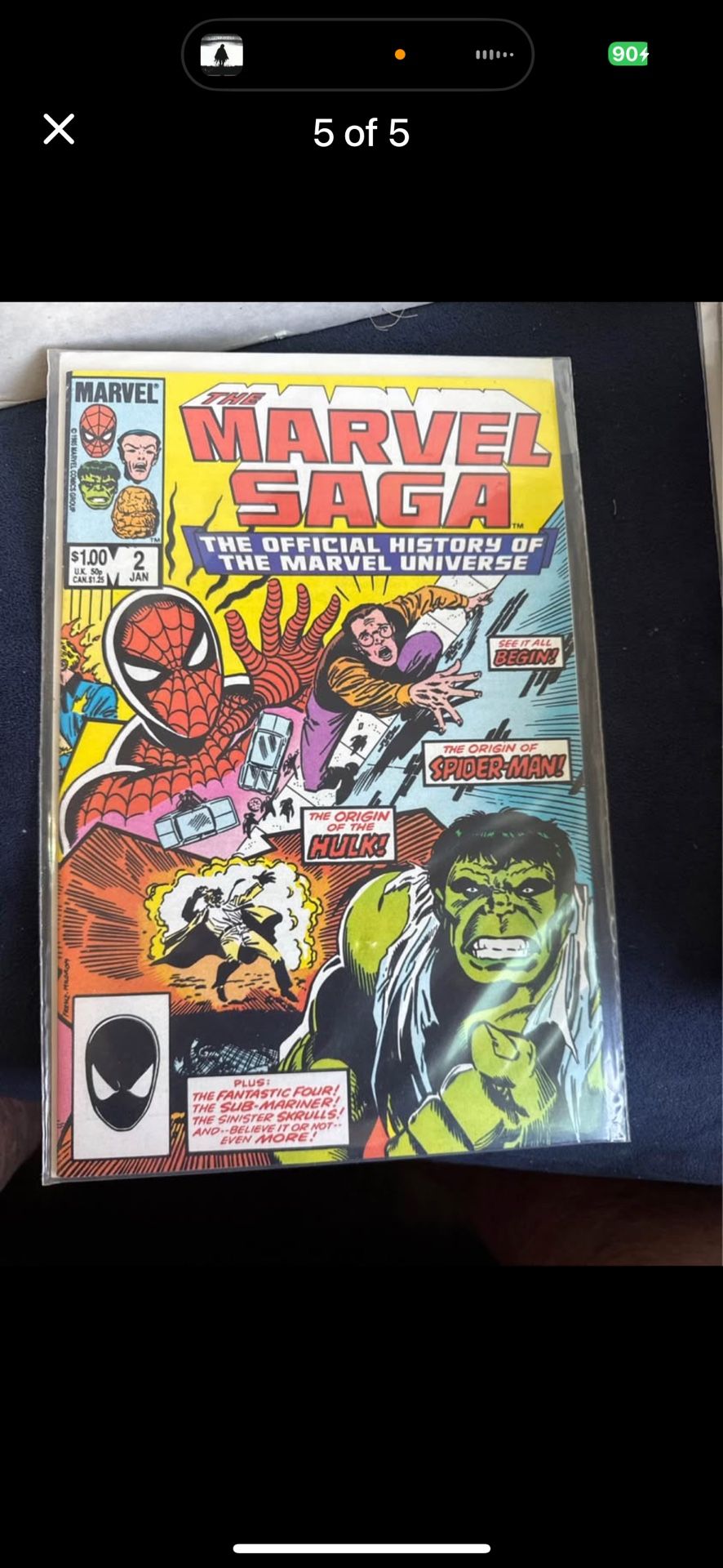 MARVEL SAGA (5 Comics)