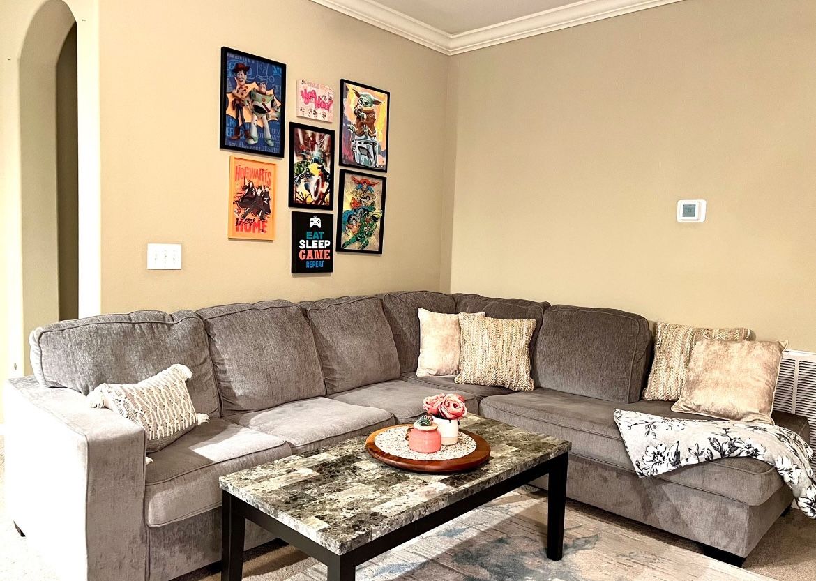 Sectional sofa with Coffee Table & 2 End Table