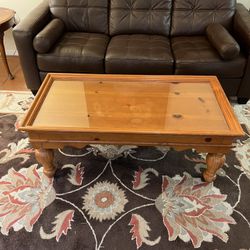 OAK AND PINE COFFEE TABLE