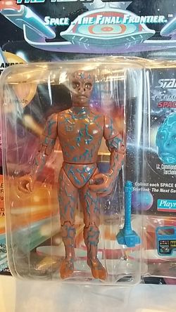 1994 Star Trek Next Generation Laforge Tarchannen Alien Playmates Action Figure