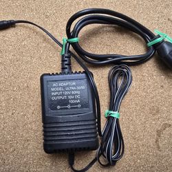 AC Adaptor Ultra 30/50 120v 60 hz Input 10Vdc Output