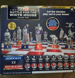BulbHead 2020 Battle For The White House Chess Set Trump Obama Biden Pence