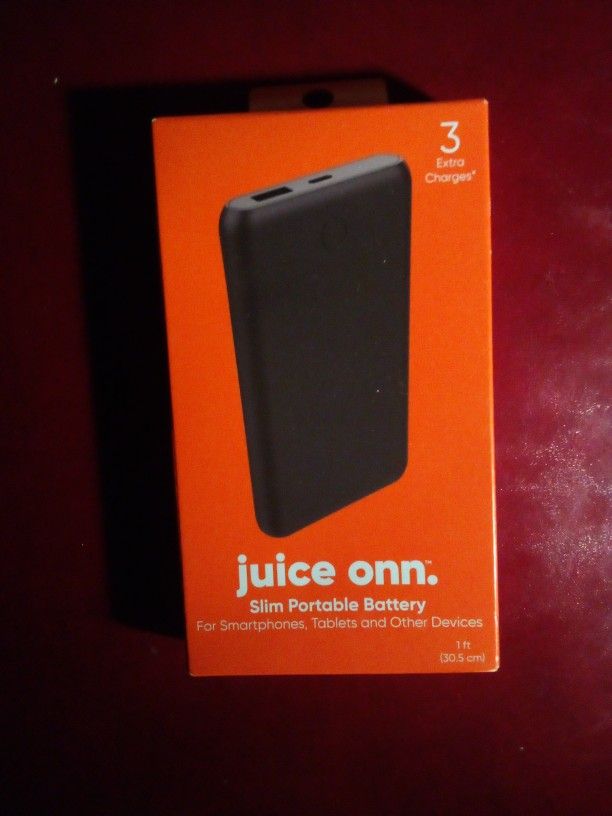 Juice Onn. Slim Portable Phone Battery