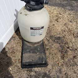 Pool sand filter.