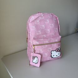 Hello Kitty Backpack + Coin Purse Set - Brand New