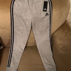 NEW adidas Youth Fleece Jogger - GRAY ( Large - 14/16 )