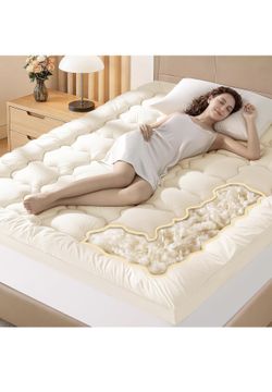 Luxury 60% Organic Wool + 40% Organic Cotton Mattress Topper Queen(60"x80")