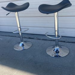 2 Adjustable Stools/color Black