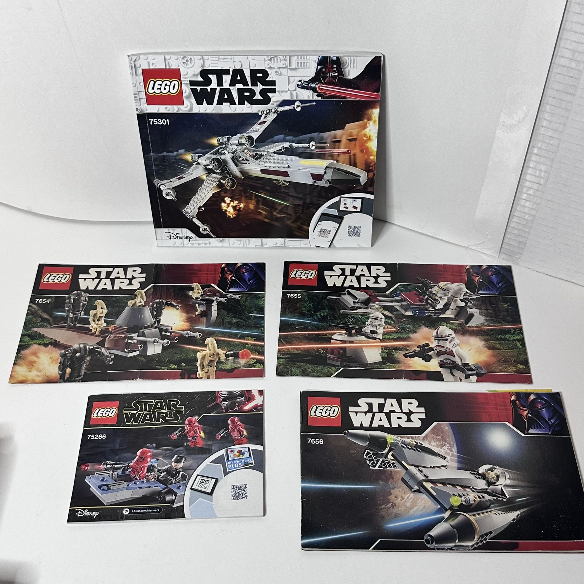 5 LEGO Star Wars instruction manuals instructions 7(contact info removed) 7(contact info removed)6 75301