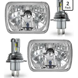 VCSZKXLY - 5x7 7x6 Led Headlights for Off-road Compatible for 1(contact info removed) 1997 Nissan Pickup Hardbody Headlight High Low Beam, DOT Approve
