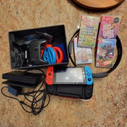 Nintedo Switch With Accessories