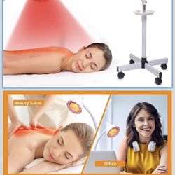Infrared Light Therapy 275W Red Infrared Therapy Lamp for Body or Pain Therapy Device with Timer and Adjustable Height Stand