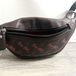 Coach Rivington Belt Bag 7 Horse and Carriage Print 88215