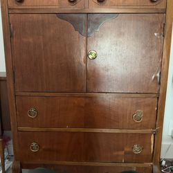 Antique Dresser And Nightstand 