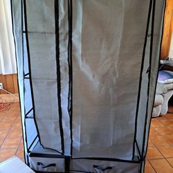 Portable Closet w Drawers, Shelving, And Garment Rod