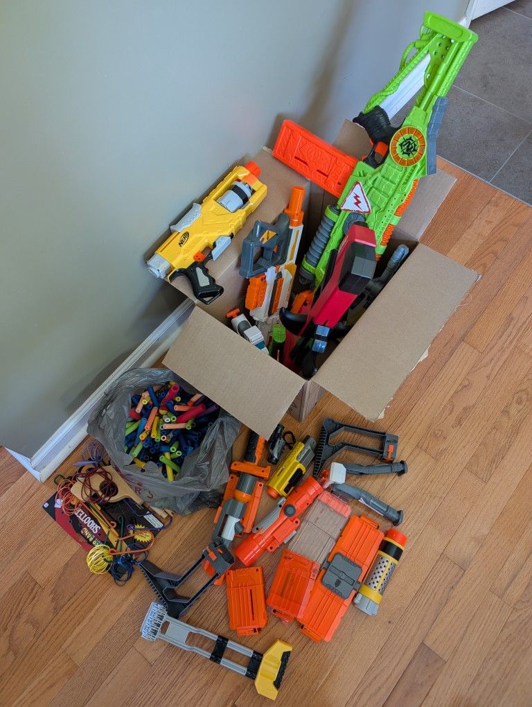 Large Nerf Gun Collection