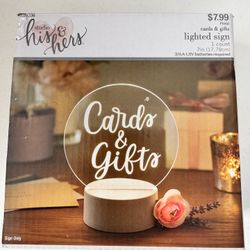 Lighted Up Signs For Wedding