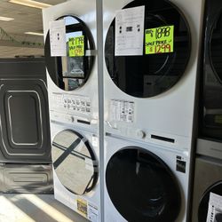 Samsung Bespoke Washer And Dryer Towers 