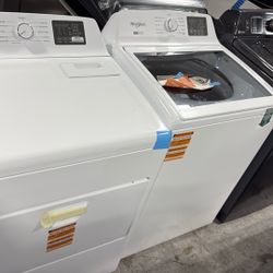 Whirlpool Topload Washer Electric Dryer Set