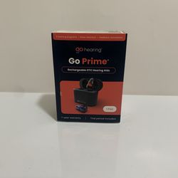 New Go Hearing - Go Prime Rechargeable OTC Hearing Aids with Charging Case