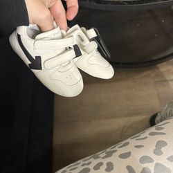 Kid's Out Of Office Leather Low-Top Sneakers, Baby